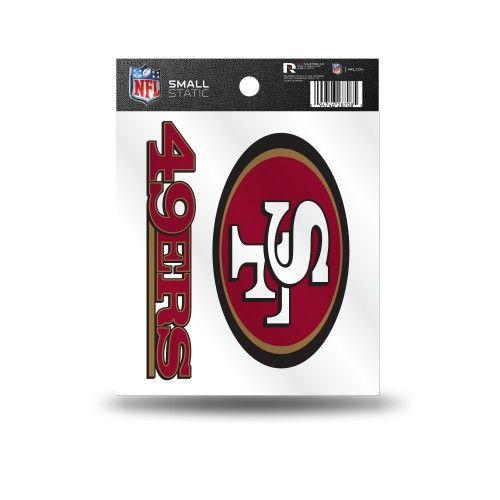 Small 49ers Logo - Personalized 49ERS STATIC CLING SMALL by Auto Plates