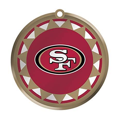 Small 49ers Logo - Amazon.com : Team Sports America NFL San Francisco 49ers Glass Logo ...