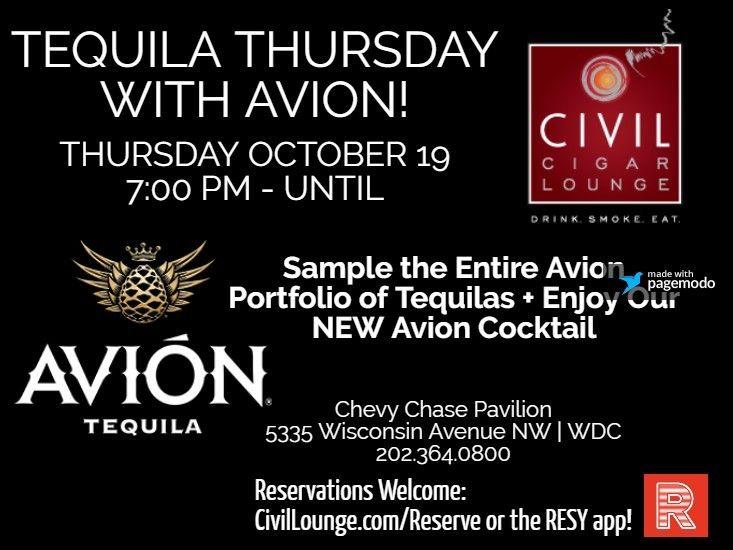Avion Tequila Logo - Avion Tequila Event – Civil Cigar Lounge