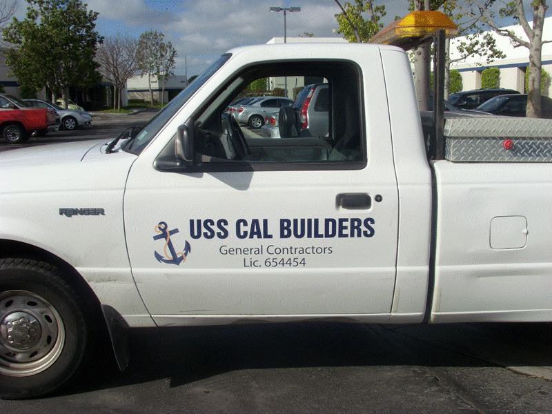 Construction Truck Company Logo - Construction Company Fleet Graphics. Stanton, CA