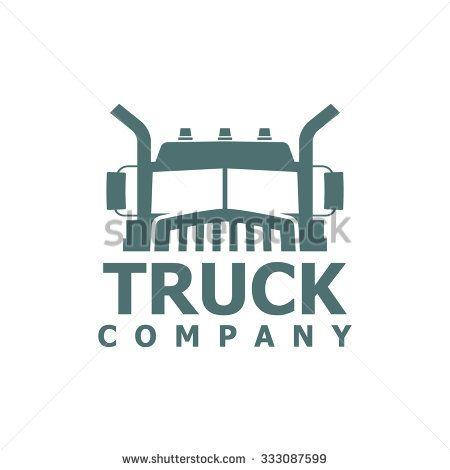 Construction Truck Company Logo - monochrome truck vector logo. logos. Logos, Company logo, Logo