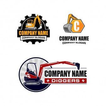 Construction Truck Company Logo - Excavator Vectors, Photo and PSD files