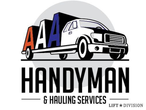 Construction Truck Company Logo - AAA Handyman focuses on home improvement, construction and hauling