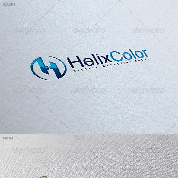 Blue and Green Helix Logo - Helix Logo Templates from GraphicRiver