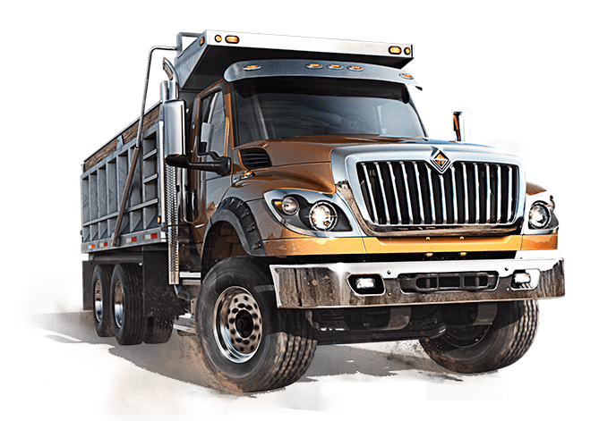 Construction Truck Company Logo - International Trucks. It's Uptime