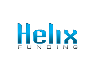 Blue and Green Helix Logo - Helix Funding logo design - 48HoursLogo.com