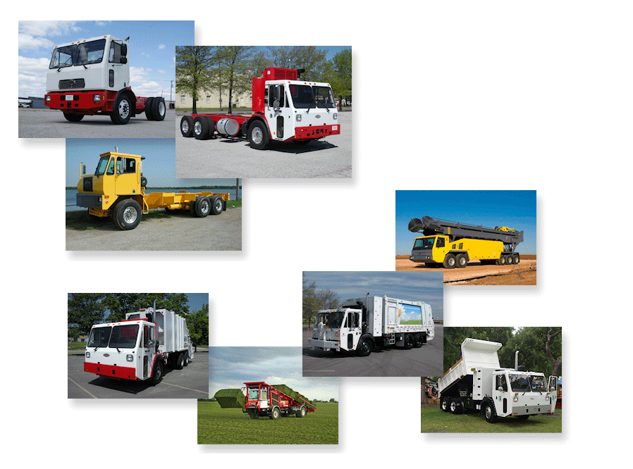 Construction Truck Company Logo - Crane Carrier Company of heavy duty trucks for refuse