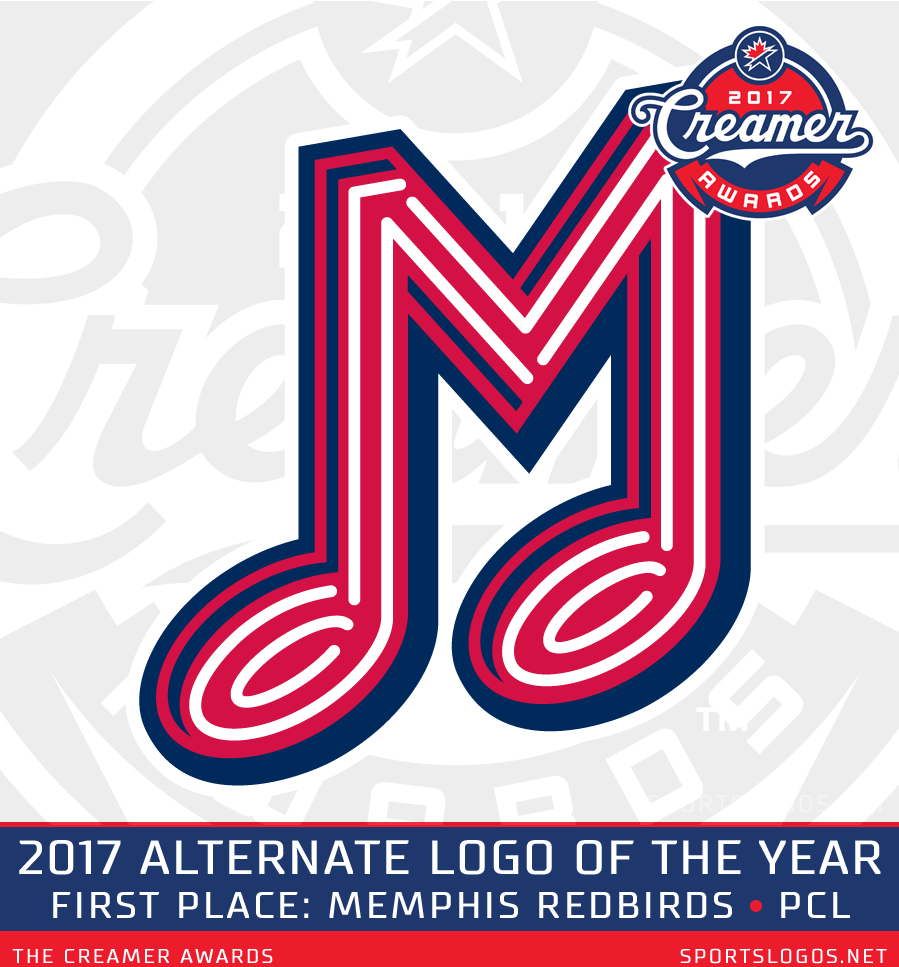 Red Birds Memphis Logo - 2017 Creamer Award Best Alernate Logo Memphis Redbirds Studio Simon ...