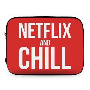 Netflix and Chill Logo - Printed Neoprene Laptop Sleeve 12