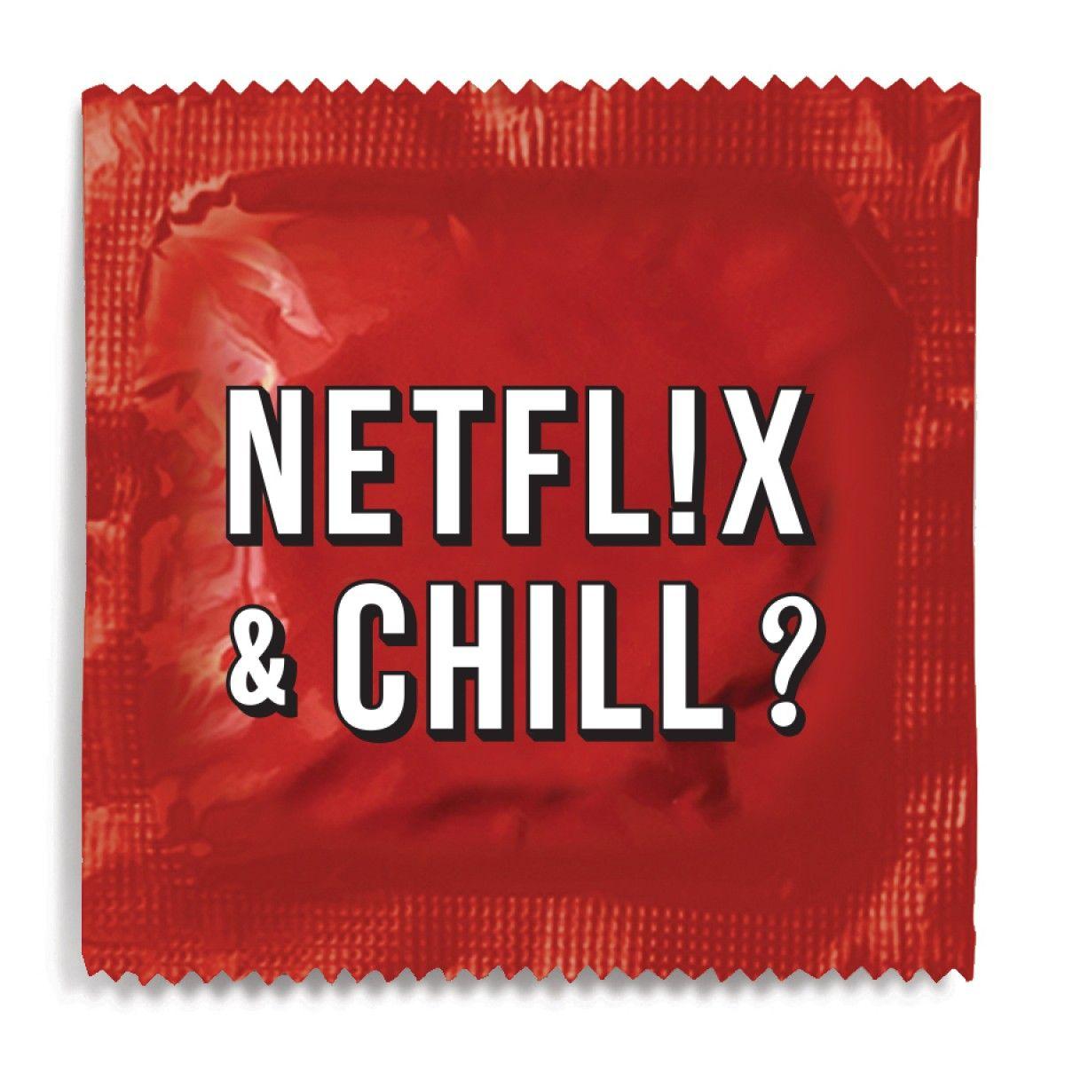 Netflix and Chill Logo - Netflix and Chill Condom It With A Condom
