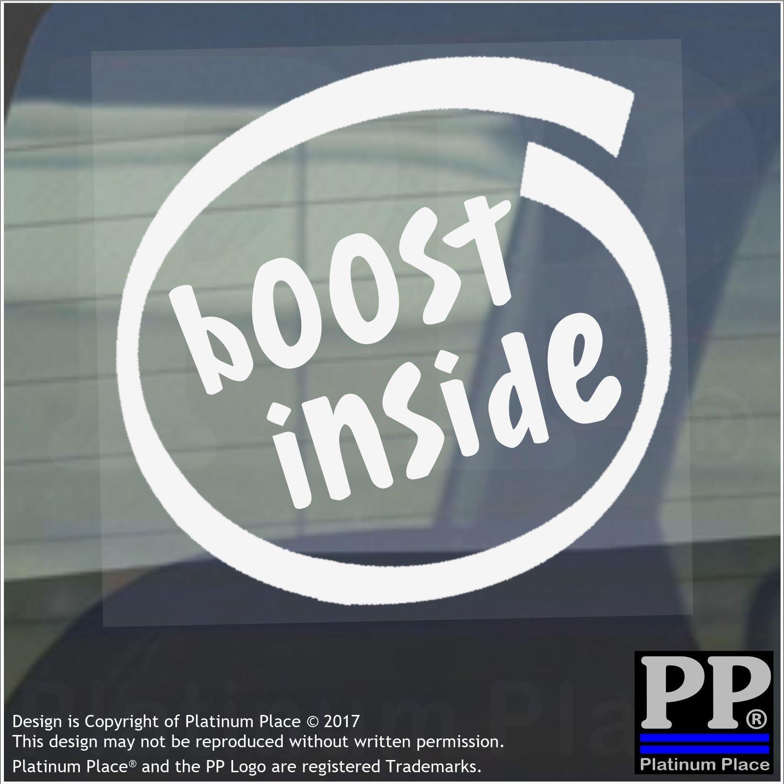 Boost Racing Logo - 1 x Boost Inside-Window Car Van Sticker Sign Vehicle Adhesive Turbo ...