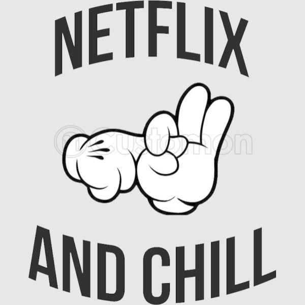 Netflix and Chill Logo - Netflix and chill - hands Men's T-shirt | Customon.com