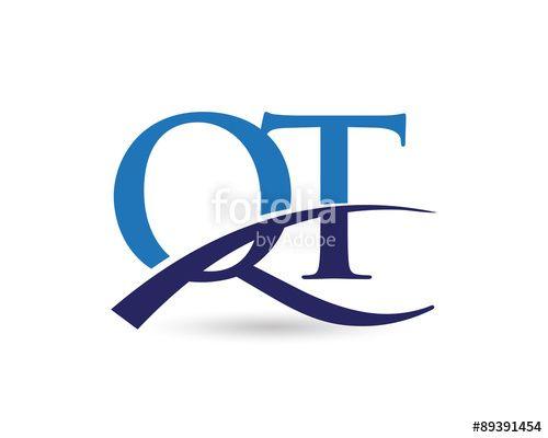 Qt Logo - QT Logo Letter Swoosh