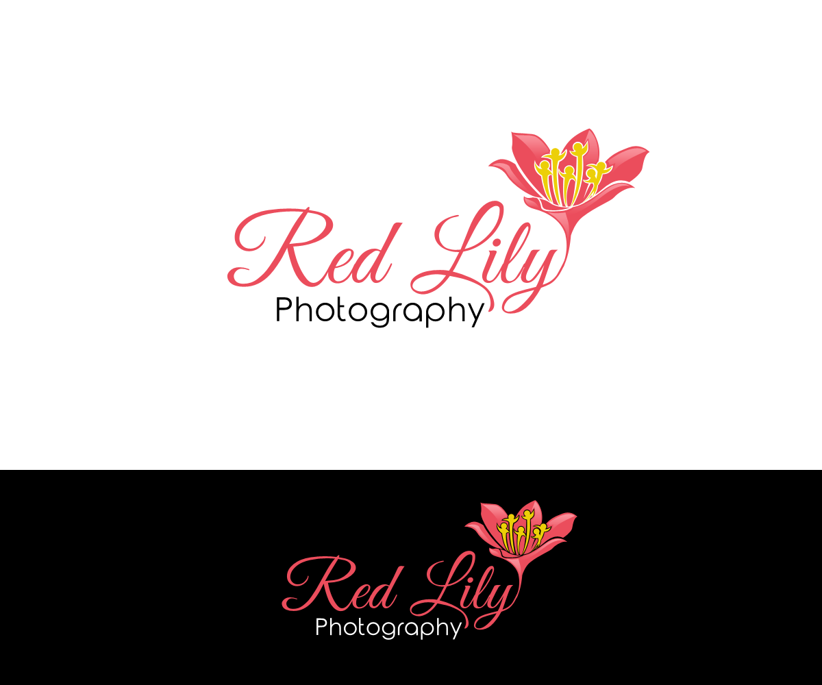 Red Lily Logo - Elegant, Modern, Business Logo Design for Red Lily Photography