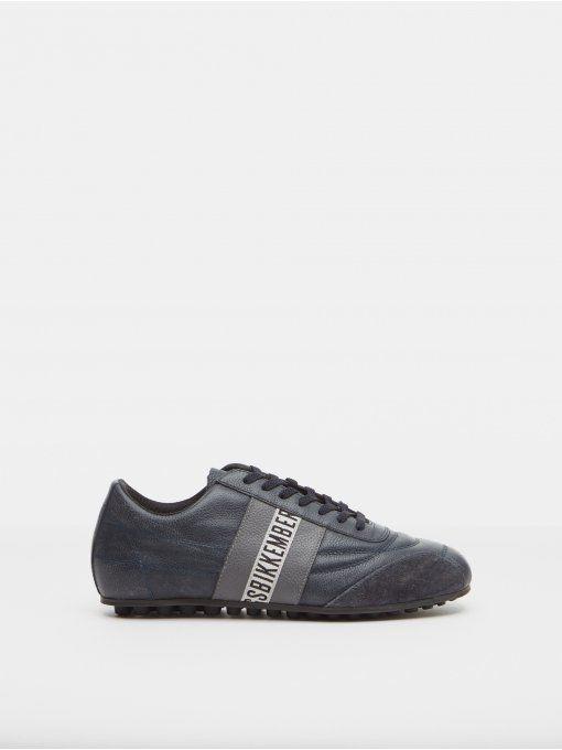 Famous Sneaker Logo - SOCCER 106 L.SHOE UNI LEATHER BLUE/ANTRA