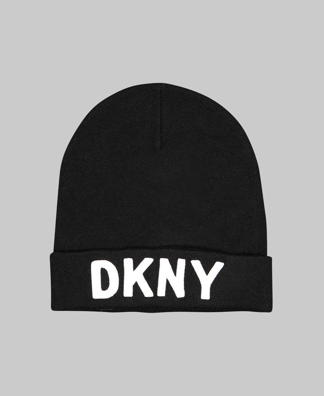 DKNY Logo - DKNY - Logo Beanie Hat - Black