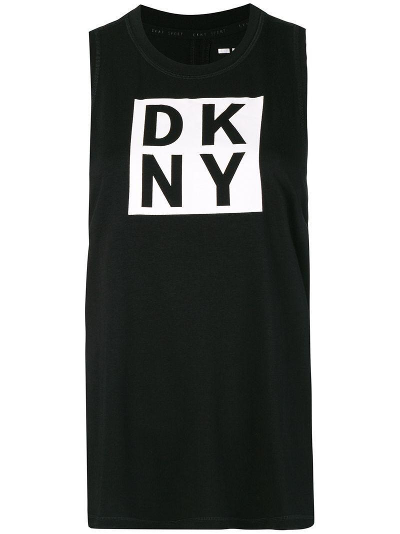 DKNY Logo - Dkny Front Logo T-shirt in Black - Lyst