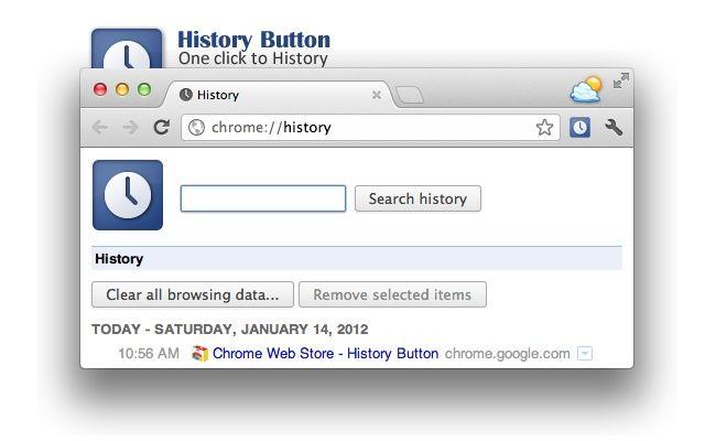 Google Web Store Logo - History Button