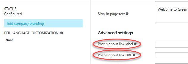 Post Sign Out Logo - Office 365 – Change your logout URL | Green Eye I.T. Services Ltd