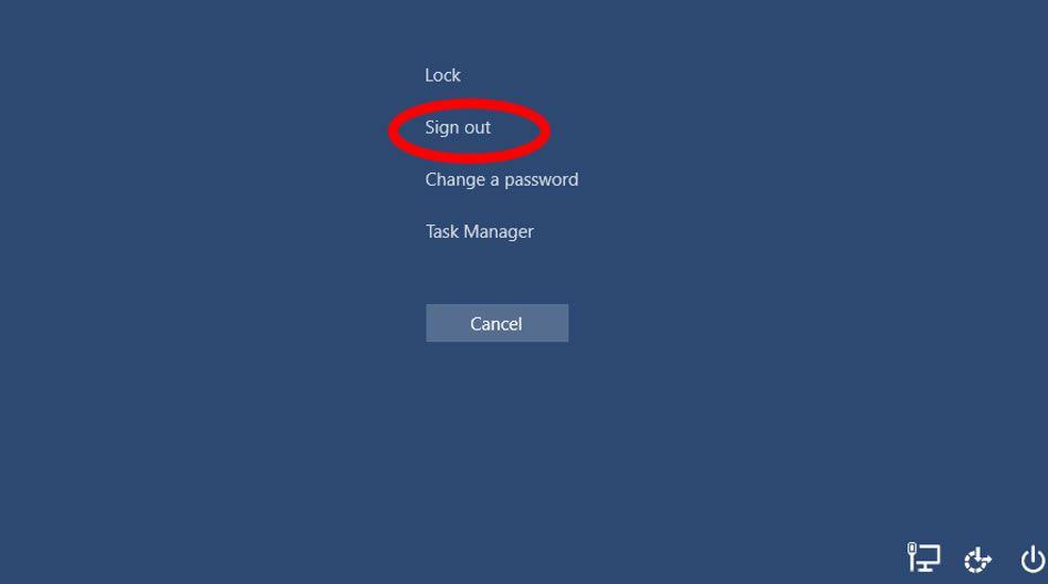 Post Sign Out Logo - How To Log Off Of On Windows 10