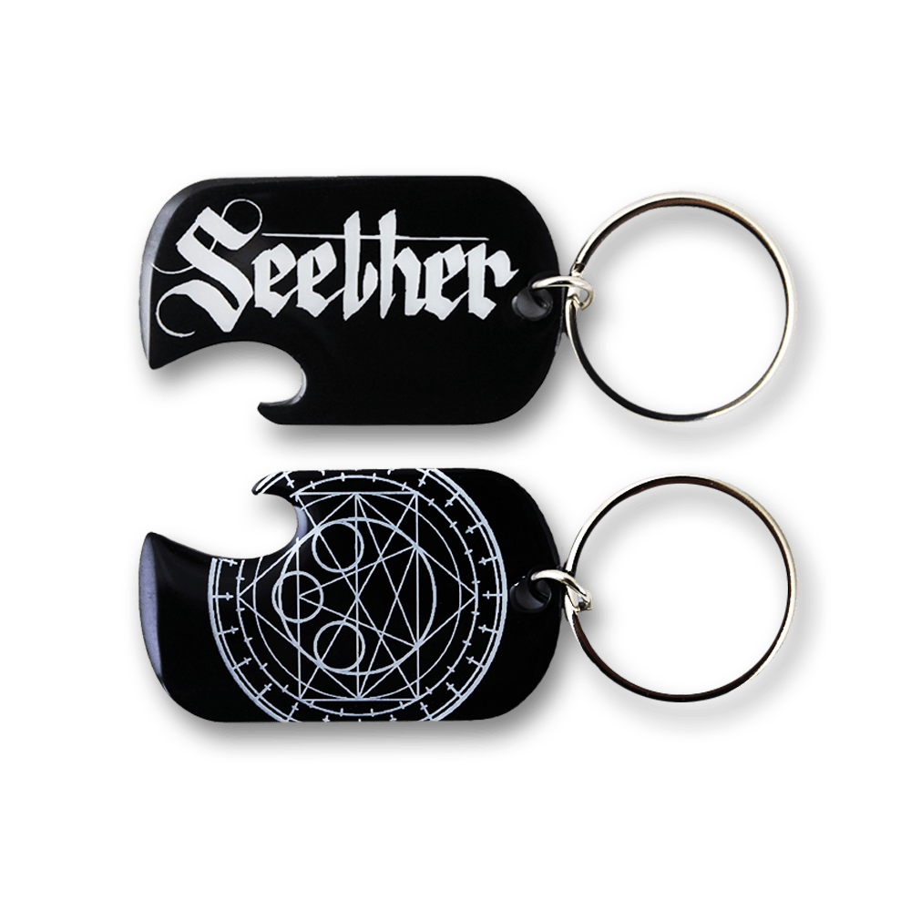 Seether Logo - Official Seether Dog Tag Bottle Opener