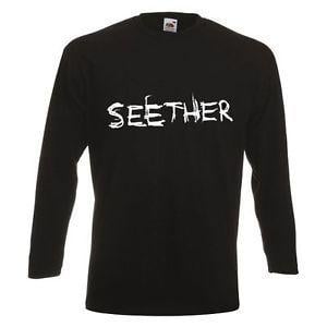 Seether Logo - SEETHER LOGO Long Sleeve New T Shirt Rock Band Shirt Long Sleeve Tee