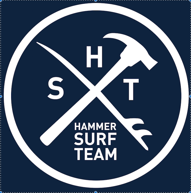 Surf Team Logo - Hammer Surf School HAMMER SURF TEAM LOGO Surf School