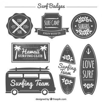 Surf Team Logo - Surfboard Vectors, Photo and PSD files
