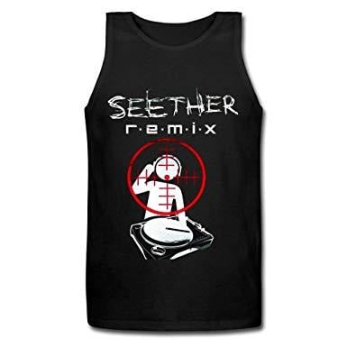 Seether Logo - Seether Logo Men's T-Shirt Black Tank Top Small: Amazon.co.uk: Clothing