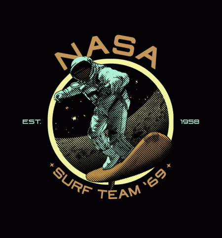Surf Team Logo - NASA Surf Team '69