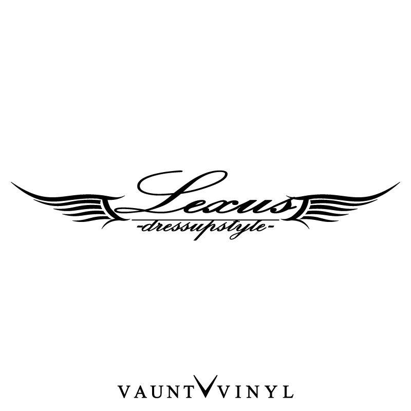 Lexsus Logo - VAUNT VINYL sticker store: Wing Lexus stickers Lexus LEXUS logo ...
