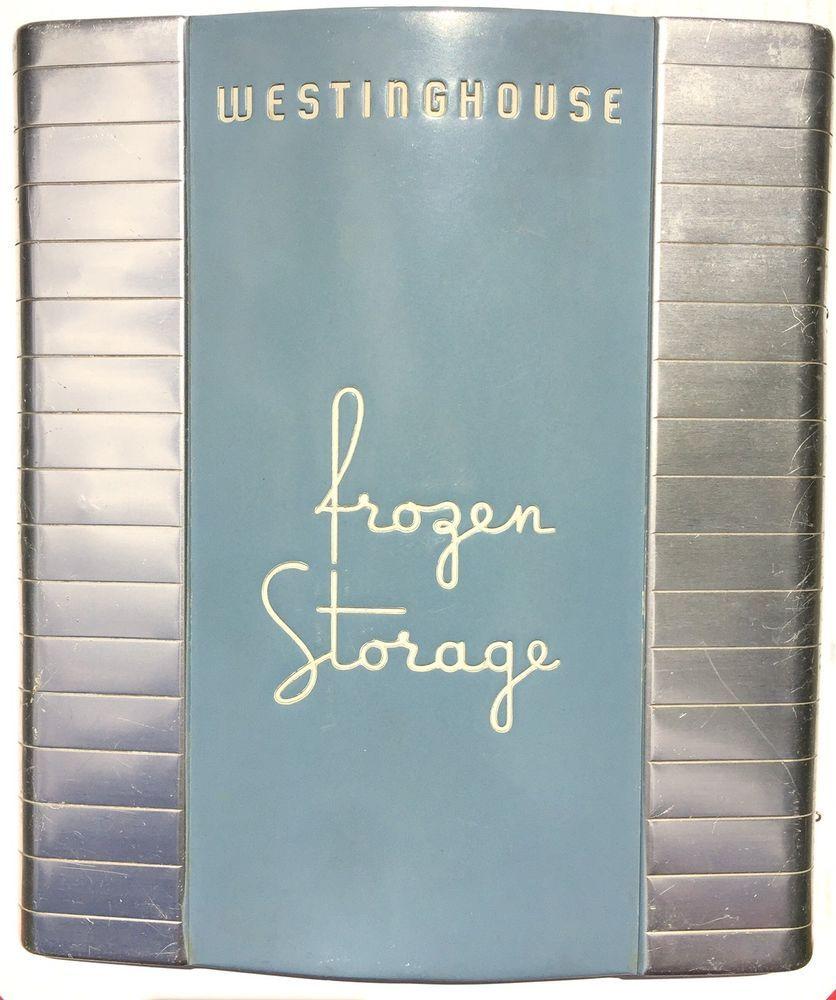 Alumnium Century Logo - Westinghouse Frozen Storage Door Vtg Refrigerator Aluminum Mid