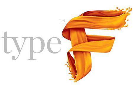 Orange F Logo - Type F logo design