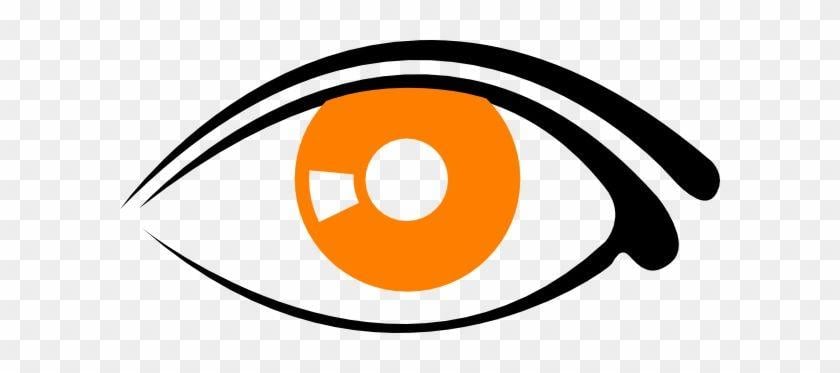 Black and White with Orange Eyes Logo - Eye Clipart Orange Clipart Black And White Transparent