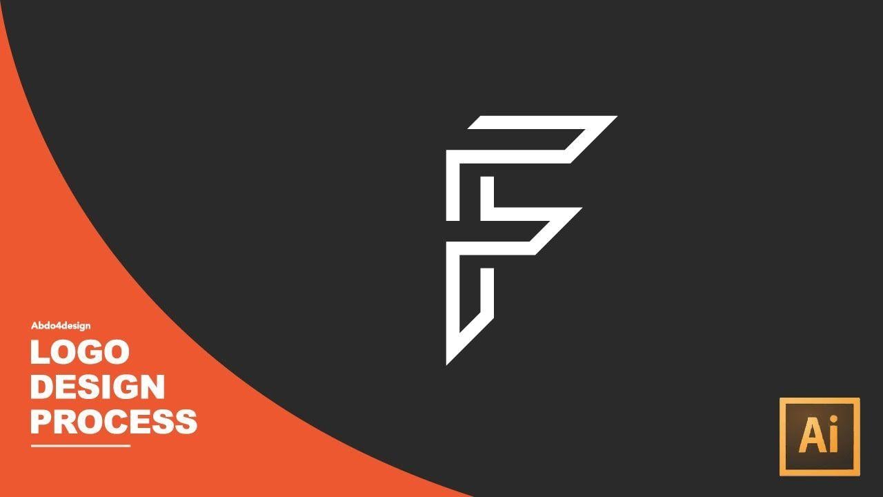 Orange F Logo - Logo Design Process | illustrator CC 2015 - F Letter - YouTube
