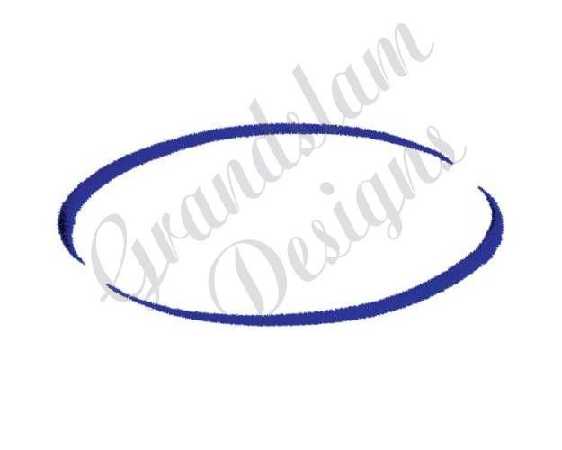 Oval Swirl Logo - Oval Swirl Logo Machine Embroidery Design | Etsy