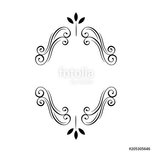 Oval Swirl Logo - Oval decorative floral frame. Filigree flourish decoration. Swirl