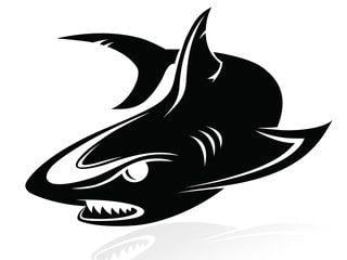 Mako Shark Logo - The vector image of a shark, logo, sign, vector, icon Stock image