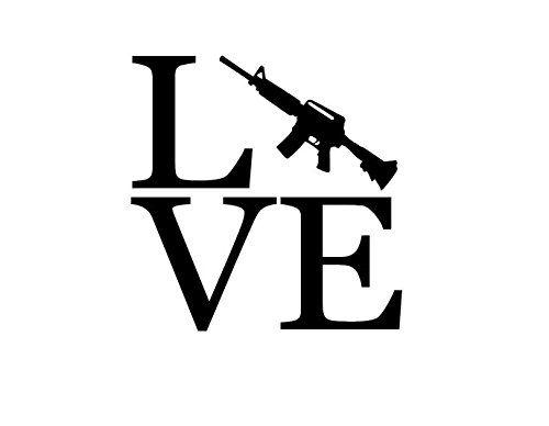 Bolt Face Logo - Love Gun Decal, Love Gun Bolt Face, Love Guns Decal, I