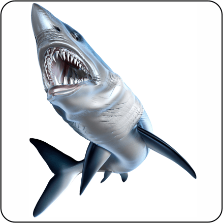 Mako Shark Logo - Mako Shark – Digital Fish Art