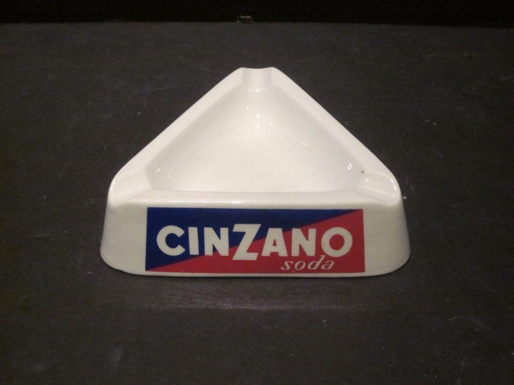 Blue Red Triangle Logo - Cinzano Soda Ash Tray Richard Ginori 37-4 58 Milk White Blue Red ...