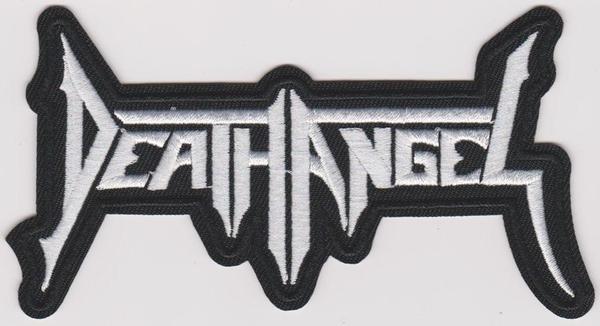 White Letters Logo - Death Angel Iron On Patch White Letters Logo