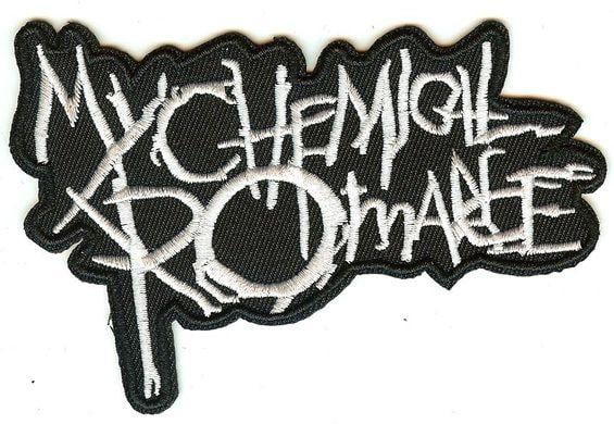 White Letters Logo - My Chemical Romance Iron On Patch White Letters Logo