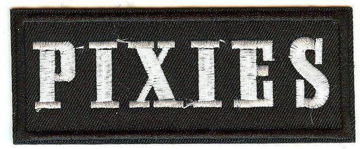 White Letters Logo - The Pixies Iron-On Patch Rectangle White Letters Logo - Concert Shoppe