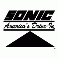 Sonic Drive in Black and White Logo - Sonic. Brands of the World™. Download vector logos and logotypes