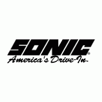 Sonic Drive in Black and White Logo - Sonic Logo Vectors Free Download