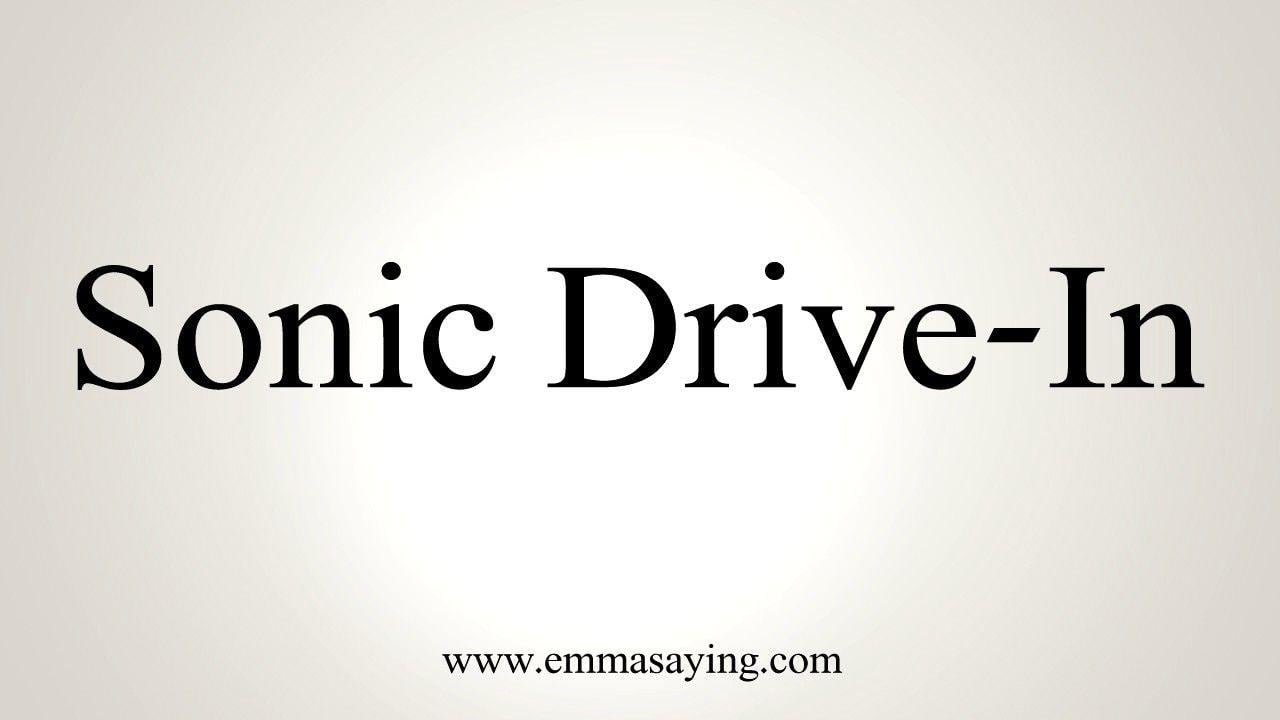 Sonic Drive in Black and White Logo - How to Pronounce Sonic Drive-In - YouTube