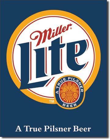Miller Lite Logo - Miller Lite Logo Vintage Sign - Vintage Sign Shack