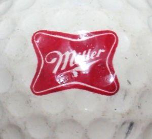 Vintage Miller Logo - VINTAGE MILLER BEER ALCOHOL LOGO GOLF BALL | eBay