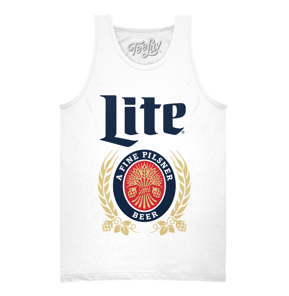 Miller Lite Logo - Vintage Miller Lite Logo Tank – Tee Luv